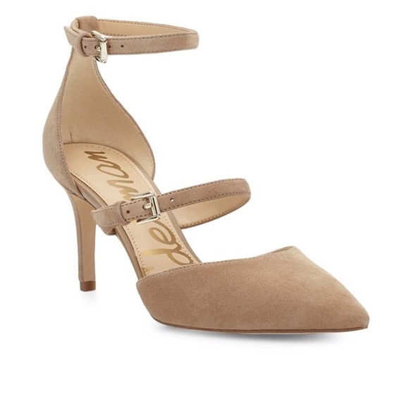 Sam Edelman Shoes - NEW Sam Edelman Thea Suede PointToe Pumps Oatmeal